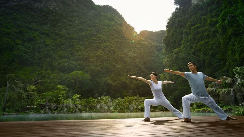 Yoga class at The Banjaran Hotsprings Retreat