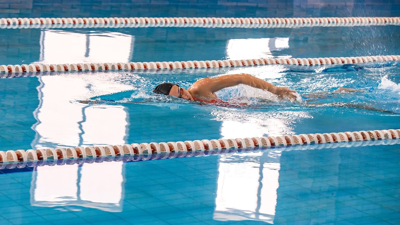 swimmer in a pool