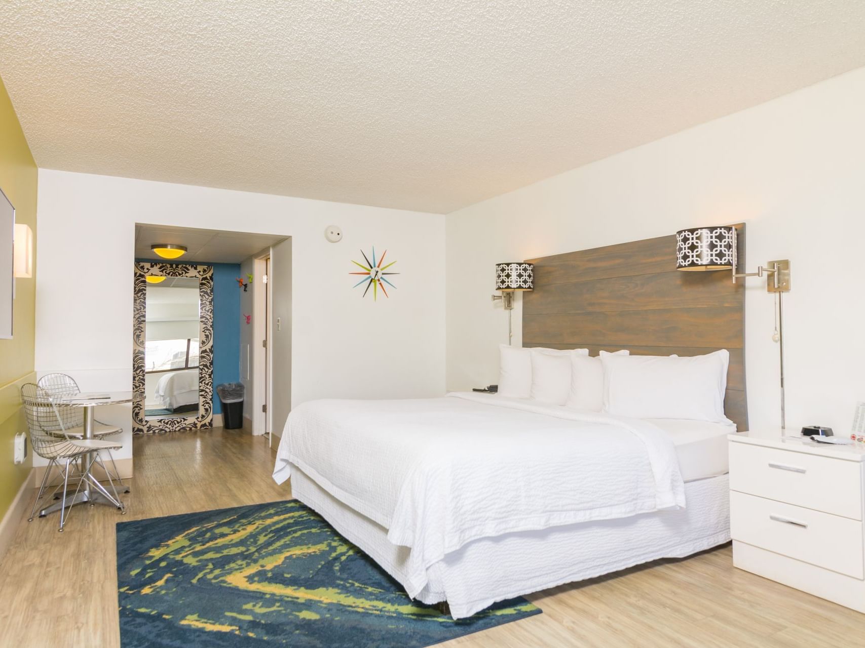 Dewey king bed room with a sitting area, Block Party Hotels