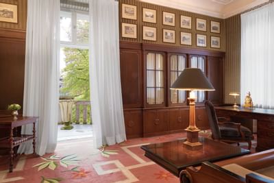 Grunewald Suite Living Area at Patrick Hellman Schlosshotel