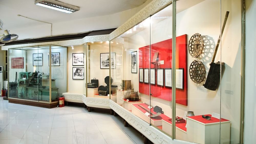 Exhibits on display in Museum of the Revolution near Sunway Hotel Hanoi