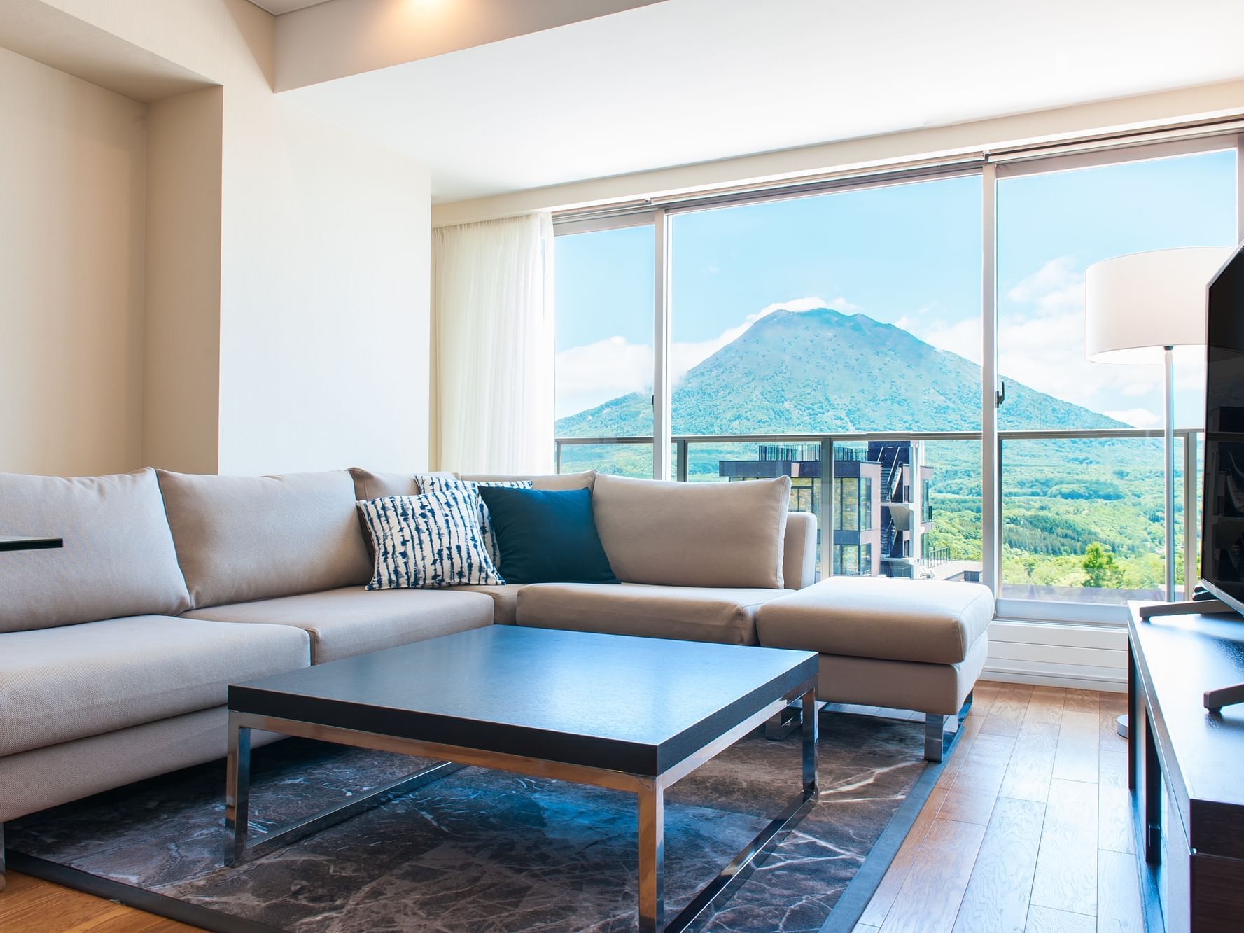 Living area in 2 Bedroom Suite Mt Yotei View at Chatrium Niseko