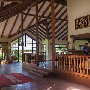 Interior of the Water Hole Bar at Sweetwaters Serena Camp