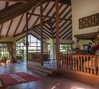 Interior of the Water Hole Bar at Sweetwaters Serena Camp