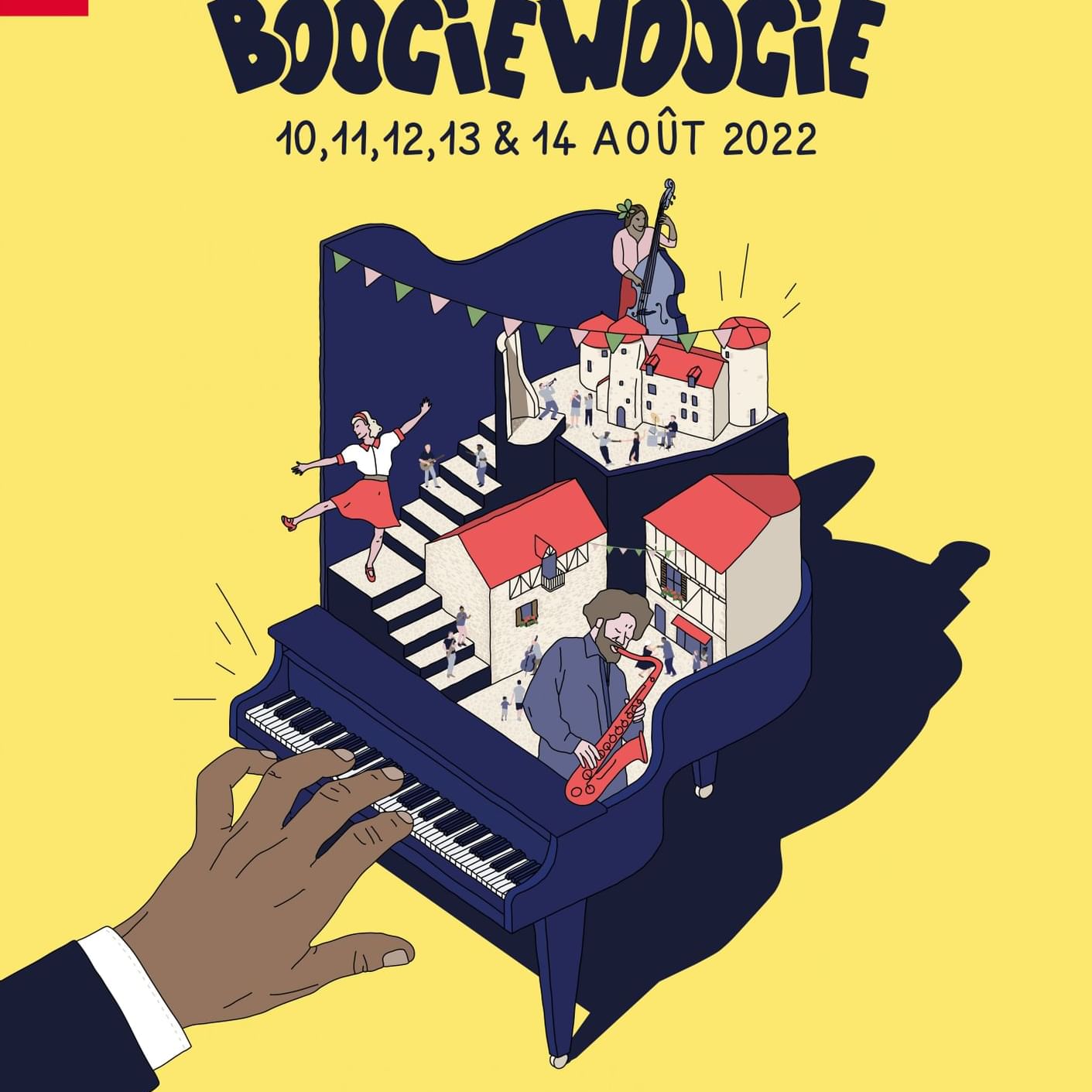 Poster of boogie-woogie music event near The Originals Hotels