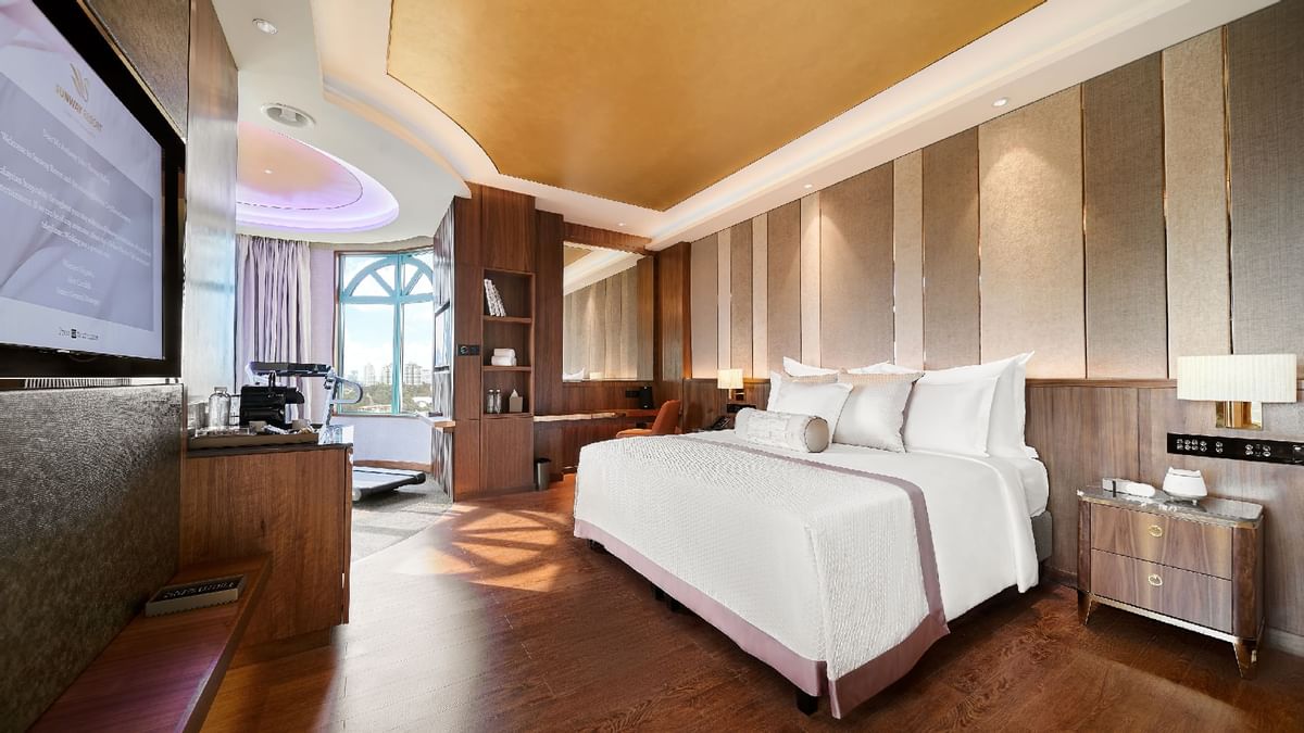 Coffee station in Deluxe Executive Twin room at Sunway Hotels & Resorts