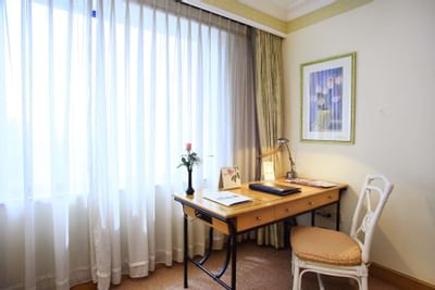 Work space in Deluxe Room at Hanoi Daewoo Hotel