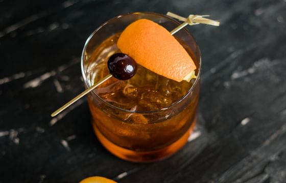 A cocktail served at Alderbrook Resort & Spa