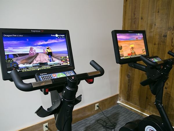 Interactive exercise bikes