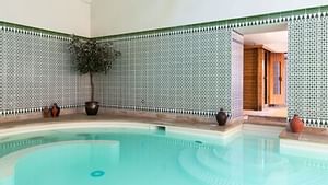 Indoor pool at Hotel & Spa Domaine des-thomeaux