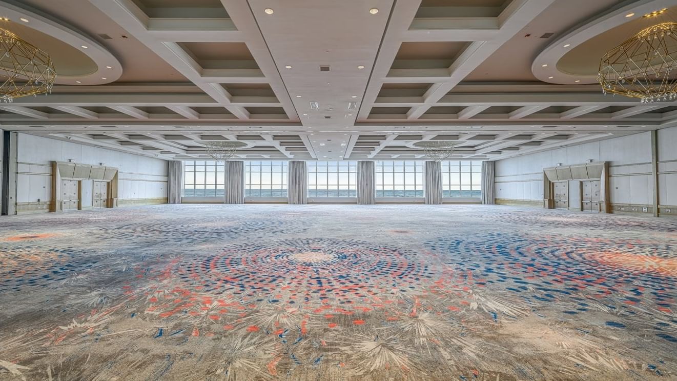 Grand Ballroom with ample natural lighting at The Diplomat Resort