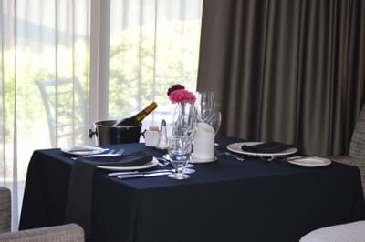dining table near window at The Inn of Waterloo
