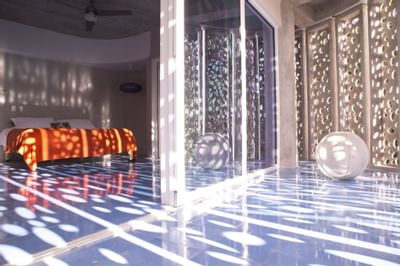 The Esquina Room Patio at El Blok Hotel