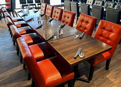 Tables at Prestons Restaurant + Lounge