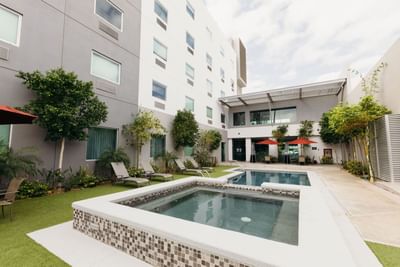 Pool area with a plunge pool at Araiza San Luis