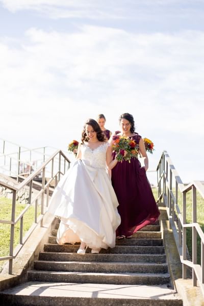 Bride and bridesmaids.