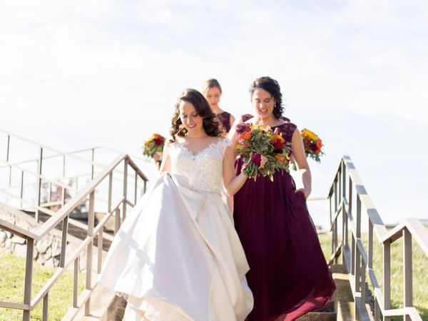 Bride and bridesmaids.