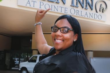 Portrait of Laquandra Terry, Director of Security at Rosen Inn at Pointe Orlando