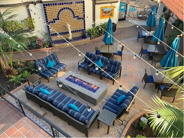 Hotel Patio Fire Pits | San Diego Hotel Deals | El Cordova Hotel