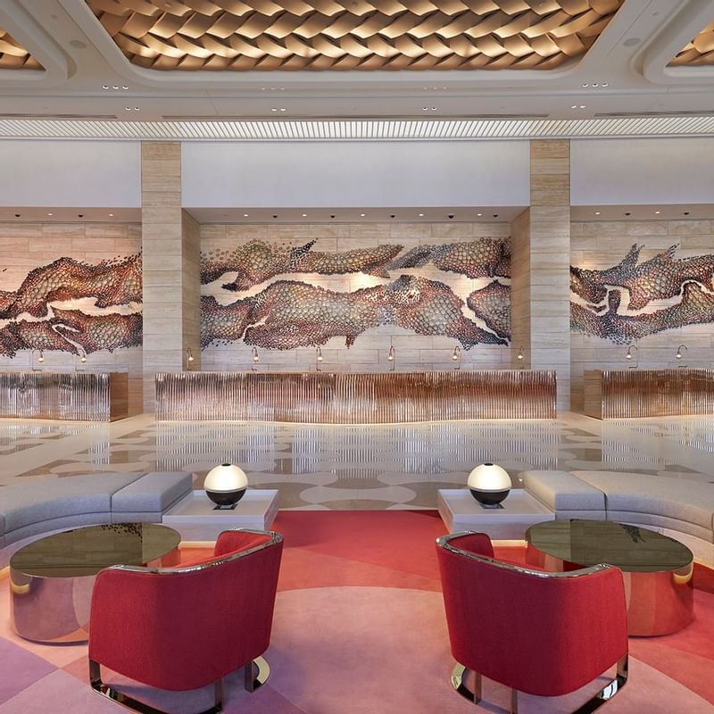 Lobby in Deluxe Accessible King Room at Crown Towers Perth