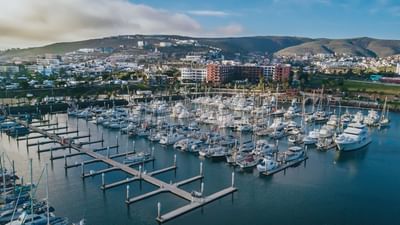 Boats stationed by the Marina near Hotel Coral y Marina