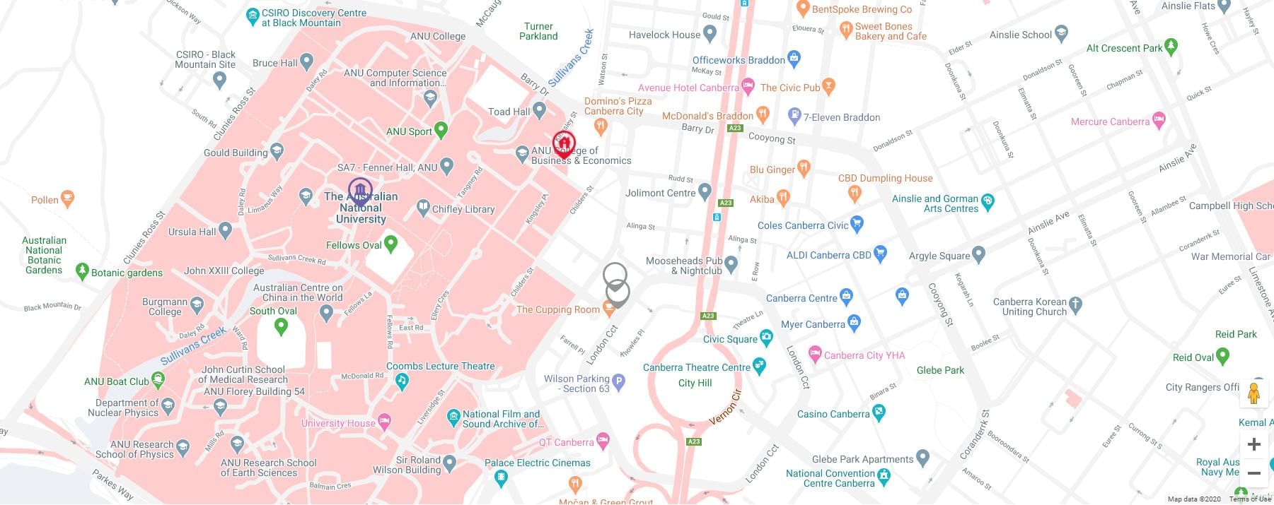 UniLodge @ANU – Warrumbul Lodge  Map