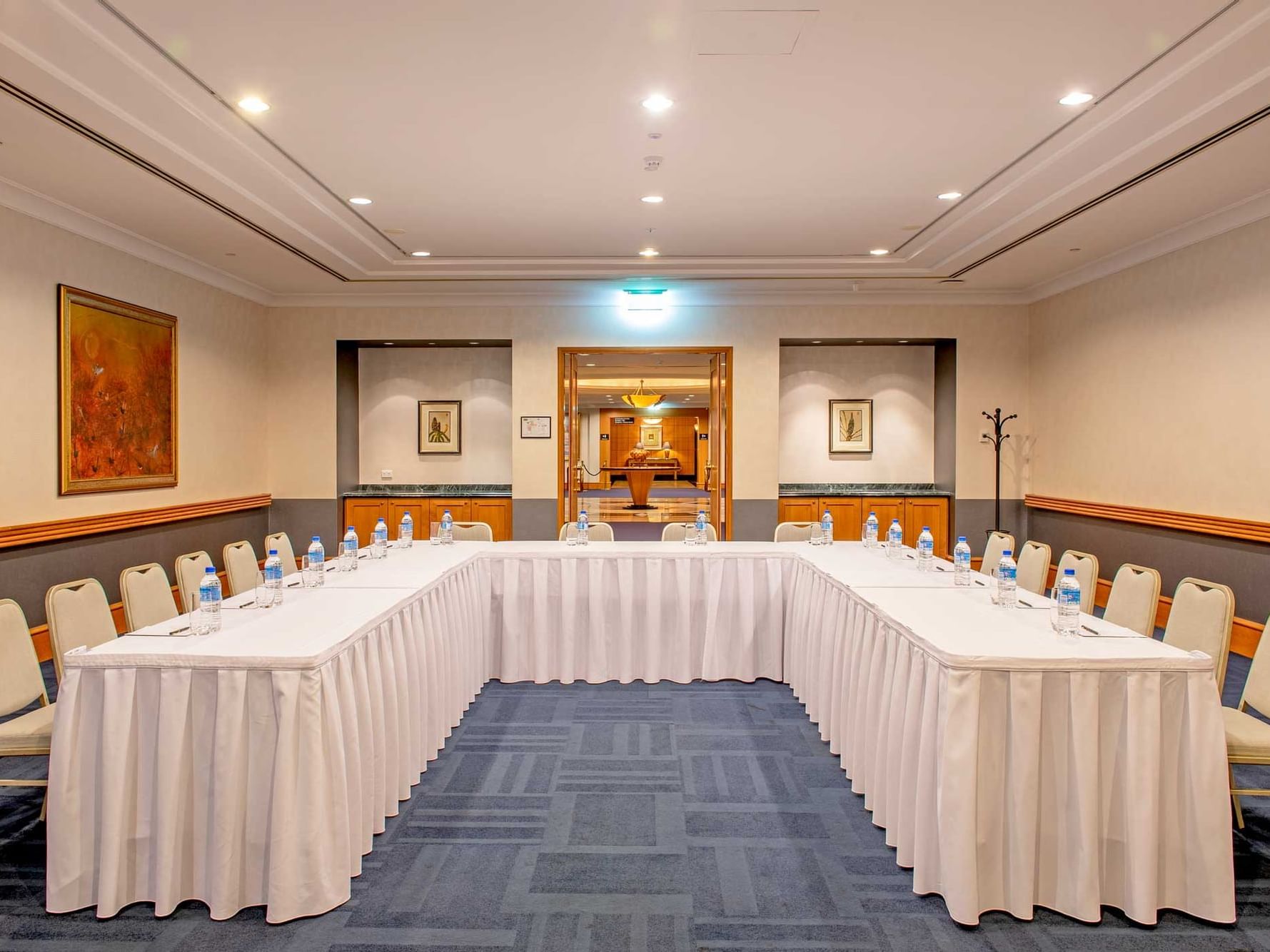 A view of the Meeting Room arranged in U-shape in Duxton Hotel