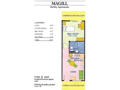 1 Bedroom Floor Plan