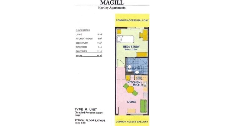 1 Bedroom Floor Plan