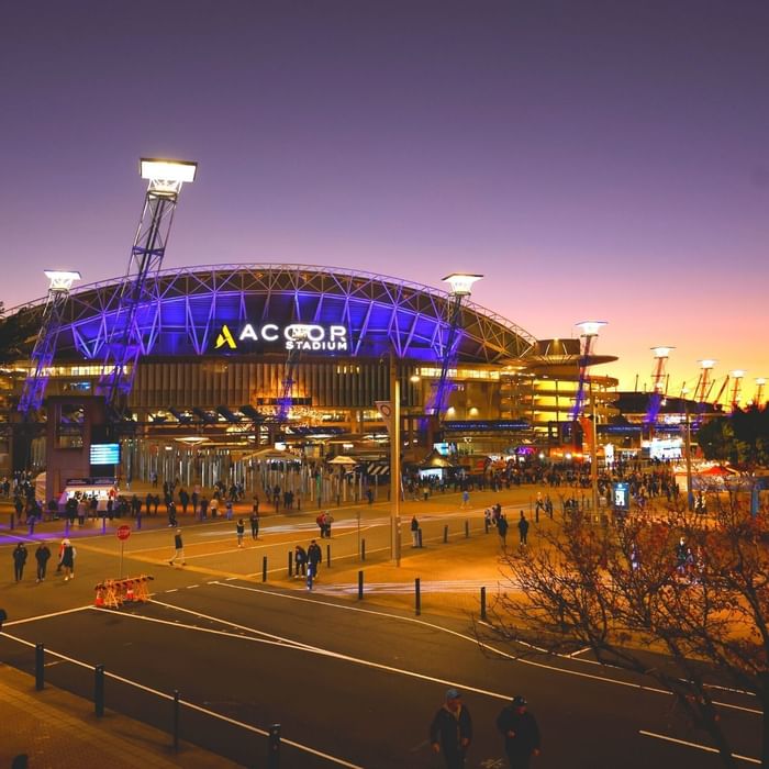 Distance view of Accor Stadium near Novotel Sydney Olympic Park