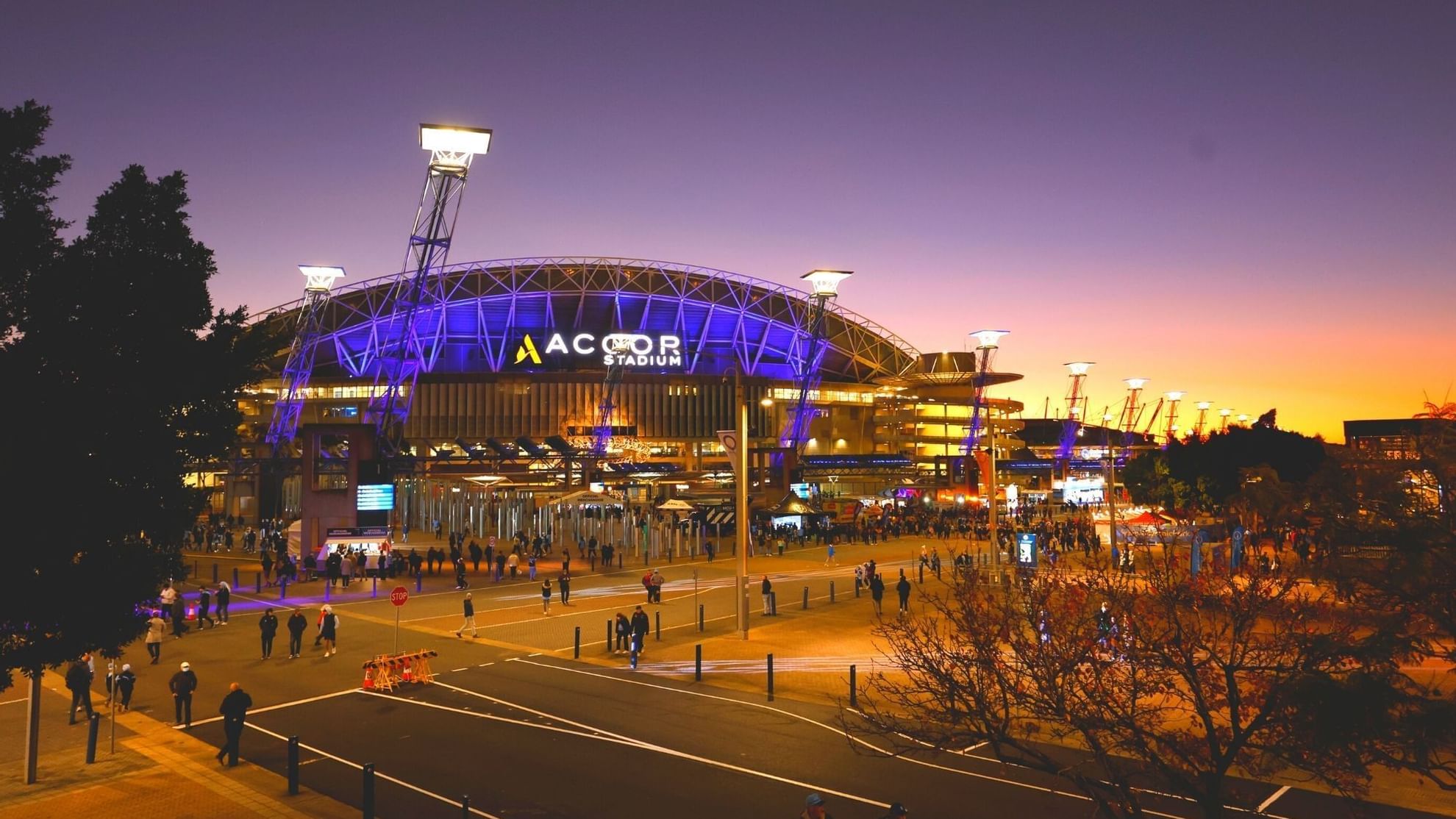 Distance view of Accor Stadium near Novotel Sydney Olympic Park