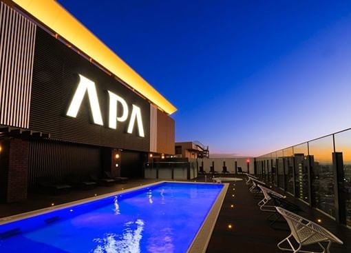 APA Resorts rooftop swimming pool