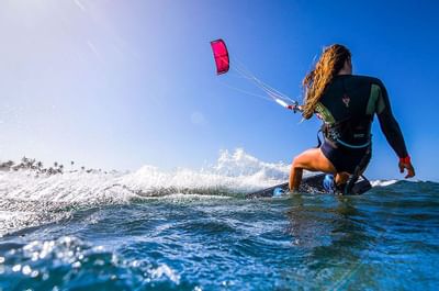 Kitesurfing at Goodwinds Water Sports
