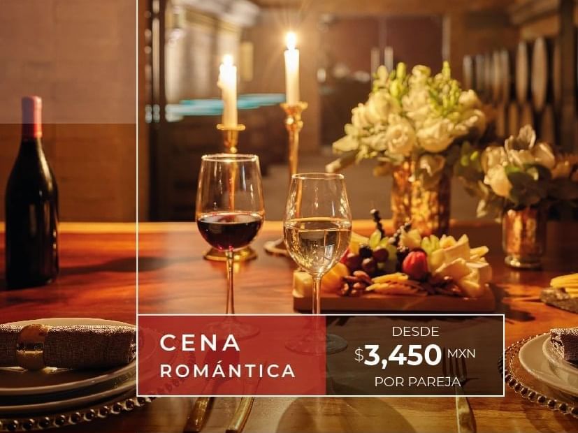 Romantic Dinner poster used at Fiesta Americana Hotels