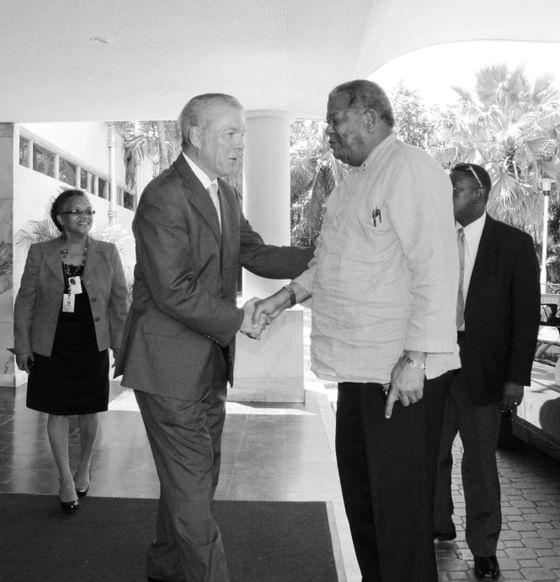 Prime Minister of Antigua & Barbuda at Jamaica Pegasus Hotel