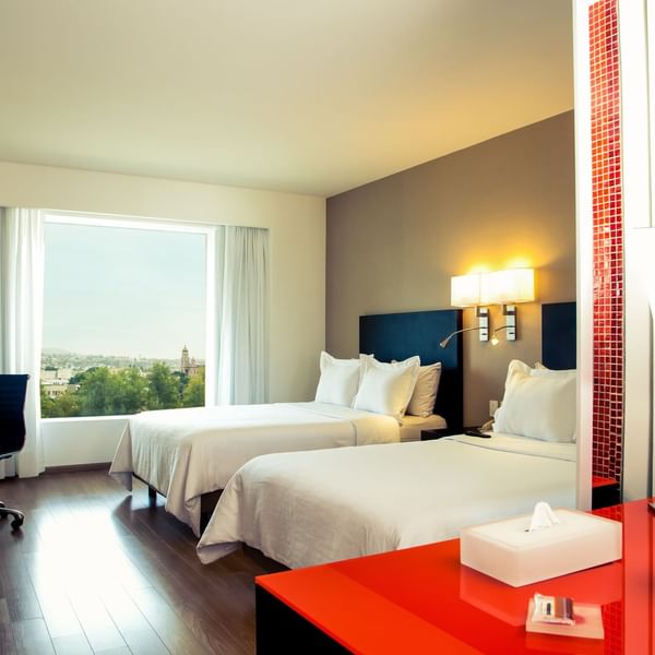 Double beds in Executive Room at Fiesta Inn