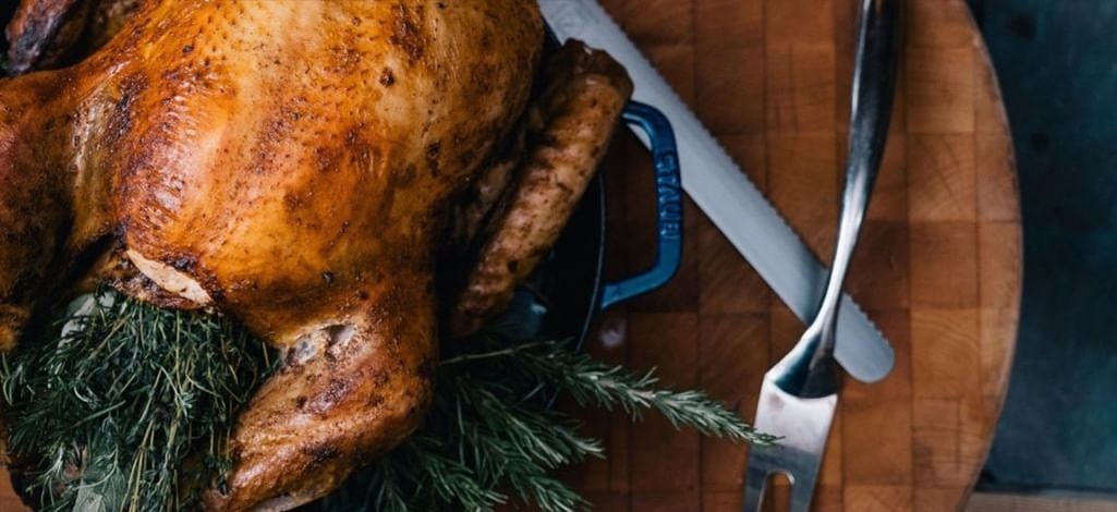 Roasted turkey ready for Thanksgiving dinner