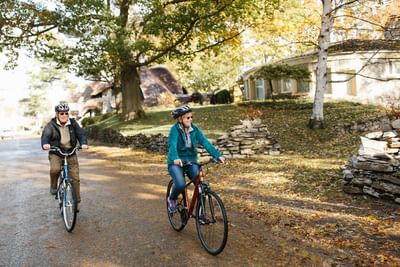 Couple on Bikes