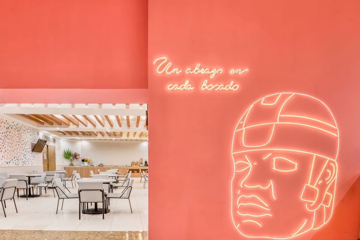 Área de arte y comedor, Tita Comedor Mexicano, Hoteles Fiesta Inn