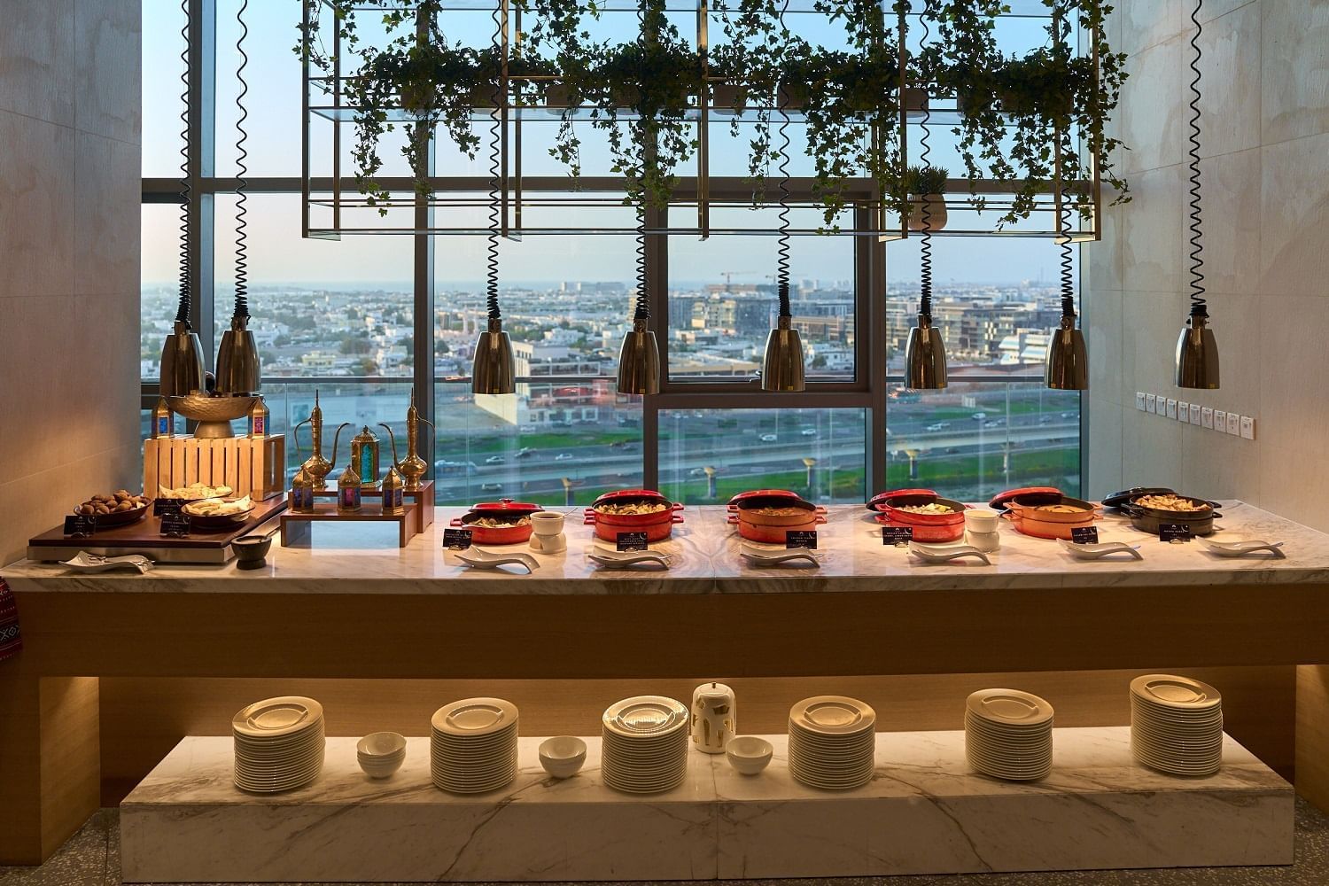 Scenery Iftar Buffet area in Cinescope Restaurant at Paramount Hotel Midtown