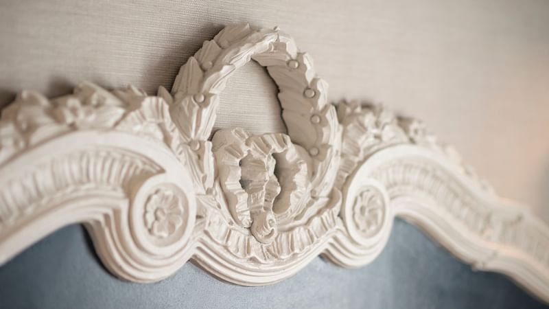 Close-up of a mirror border design at Warwick San Francisco