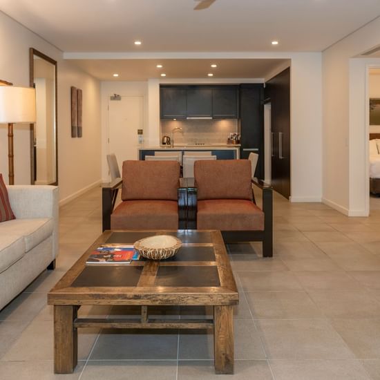 Apartment Living Area at Pullman Port Douglas Sea Temple Resort & Spa