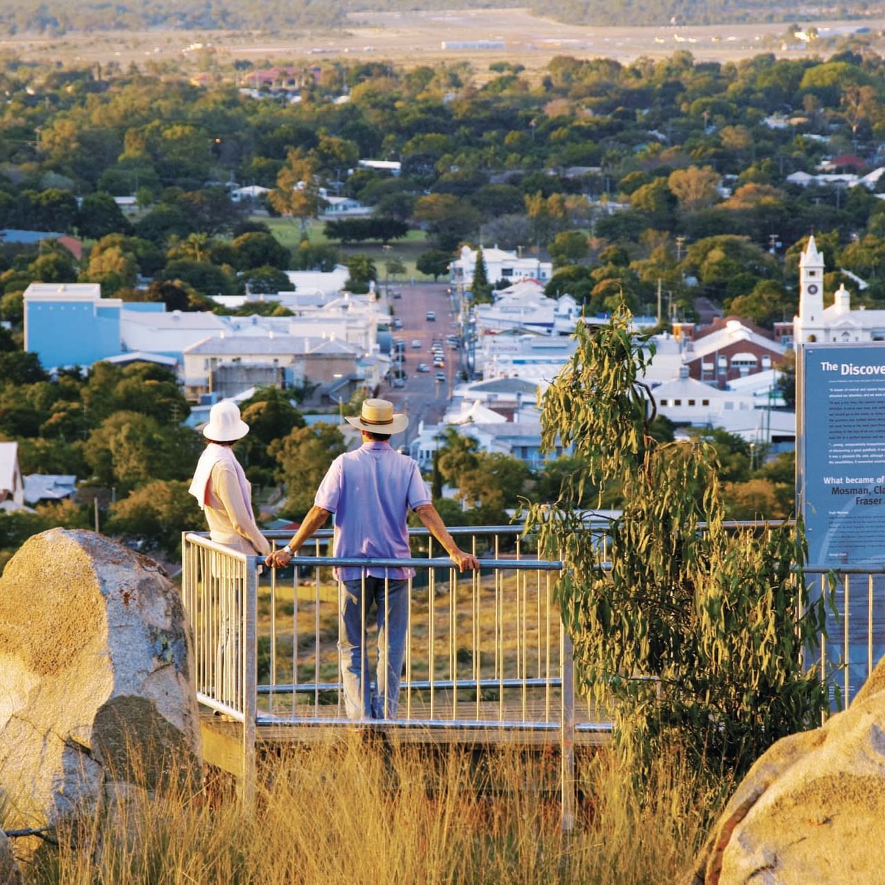 Couple overlooking a view point, Grand Chancellor Townsville