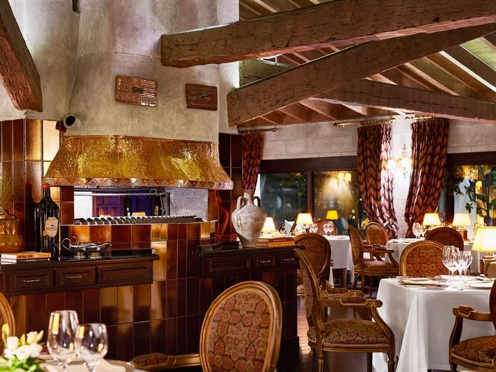Interior of the Grill restaurant & bar at Marbella Club Hotel