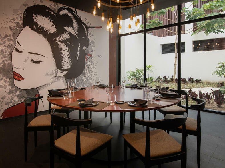 Seishin Restaurant dining at Live Aqua Beach Resort Punta Cana