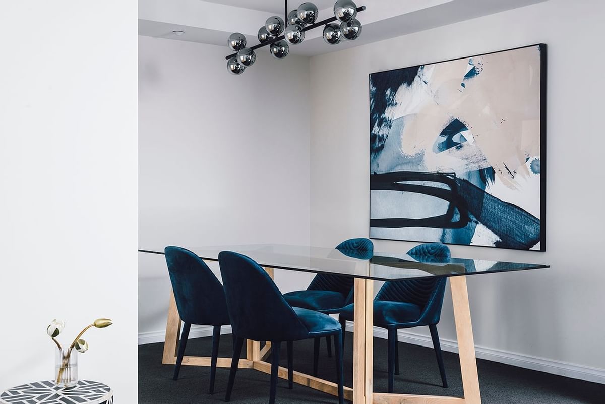 Beautiful wall art in 2 Bedroom 2 Bathroom Premium Apartment at Quay West Suites Melbourne