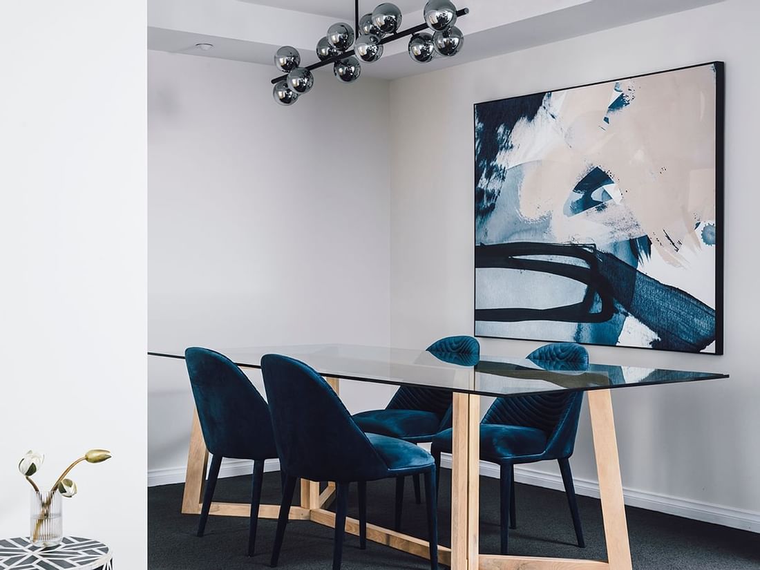 Beautiful wall art in 2 Bedroom 2 Bathroom Premium Apartment at Quay West Suites Melbourne