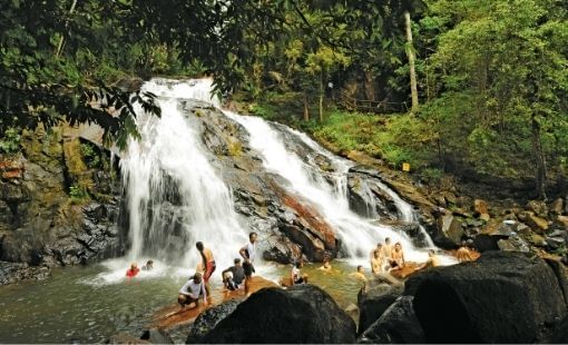 People enjoying at Kota Tinggi Waterfall near Sunway Hotel Big Box