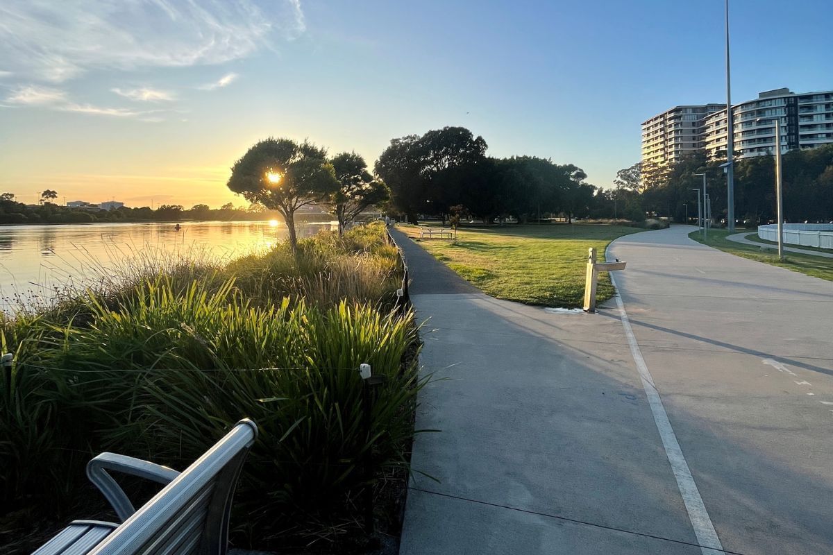 Cahill Park on the Cooks River at Wolli Creek in Sydney, Australia