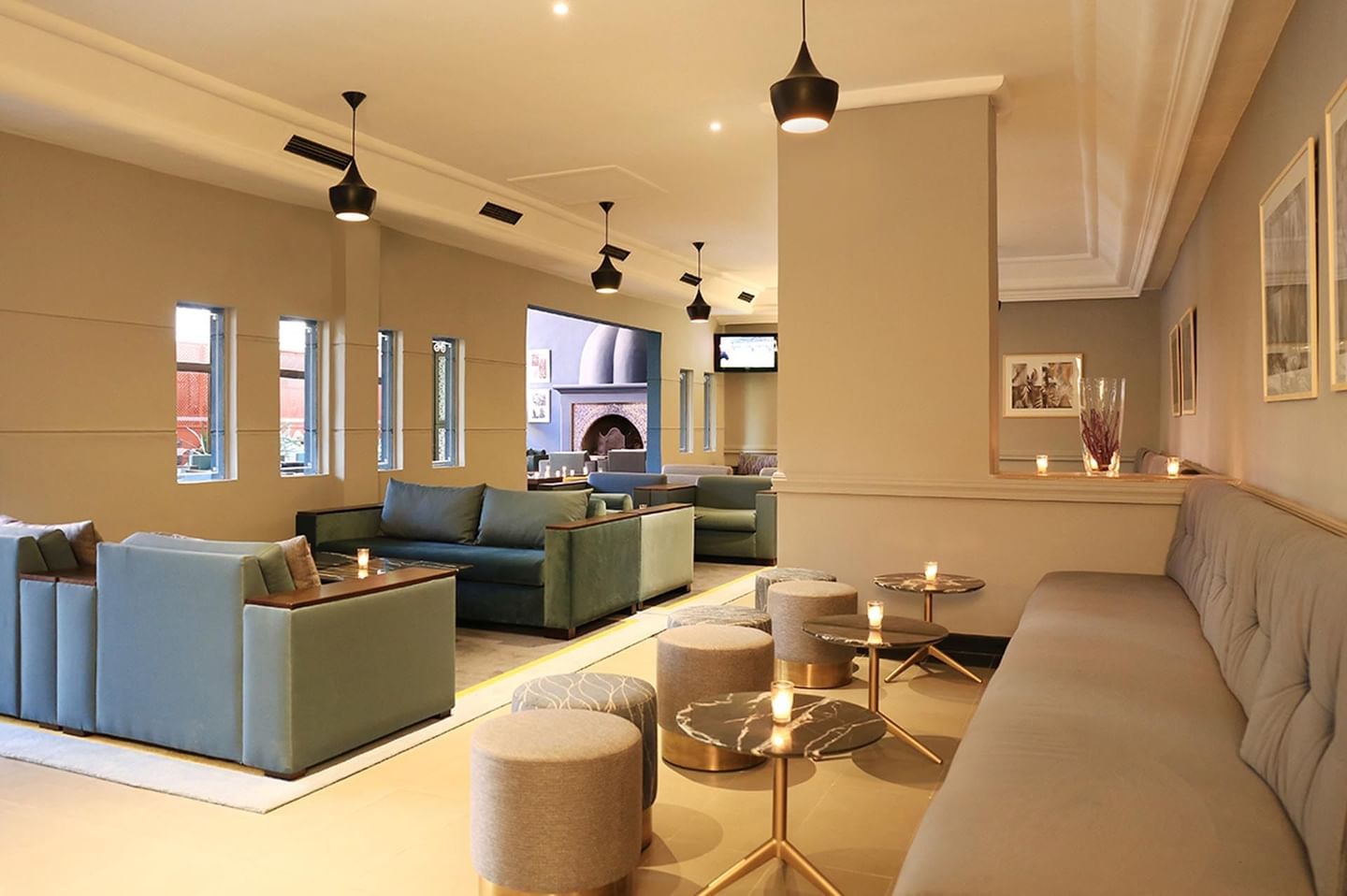 Lobby at Kenzi Rose Garden in Marrakesh, Morocco